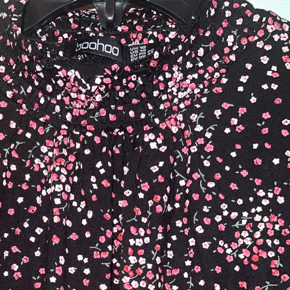 Floral High Neck Skater Dress 14 - Picture 2 of 5